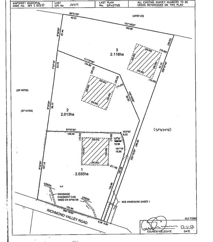 Floorplan of Homely land listing, 77 Richmond Valley Road, Richmond TAS 7025