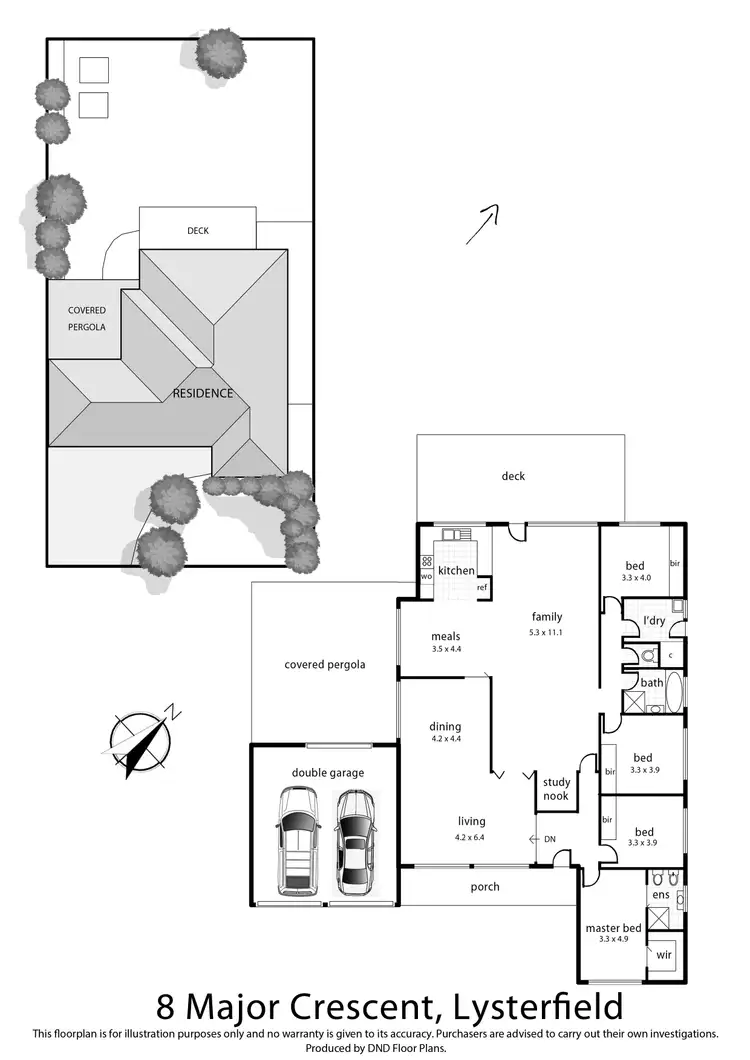 Floorplan of Homely house listing, 8 Major Crescent, Lysterfield VIC 3156