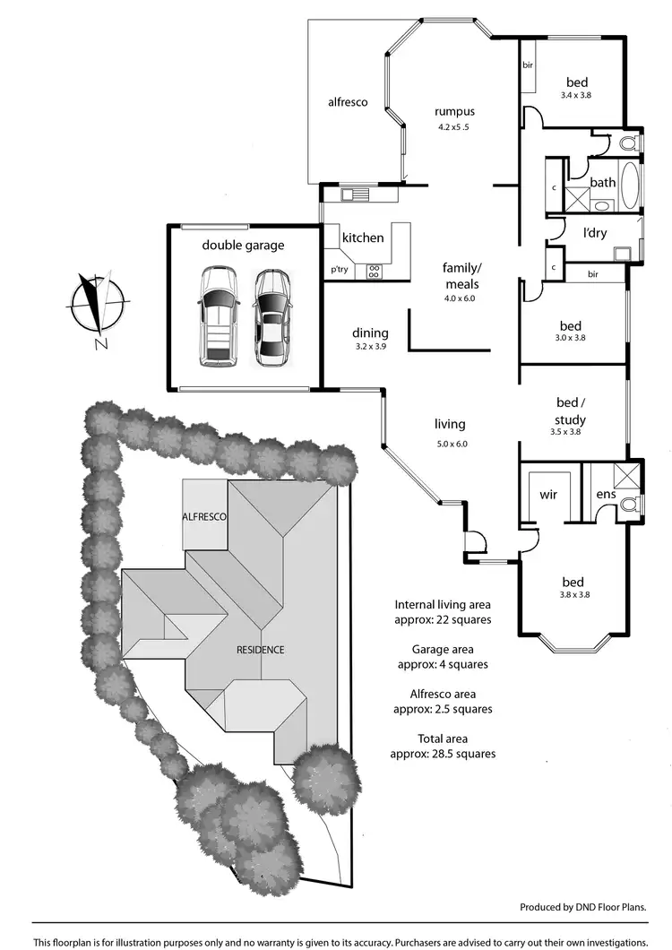 Floorplan of Homely house listing, 4 Carlingford Close, Rowville VIC 3178