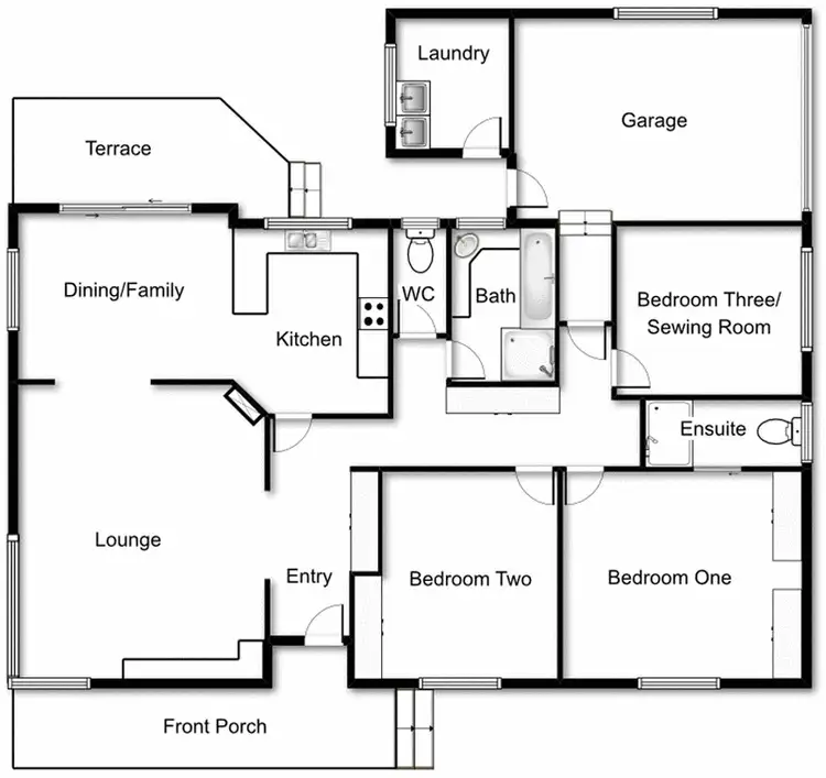 Floorplan of Homely house listing, 16 Broadbent Street, Scullin ACT 2614