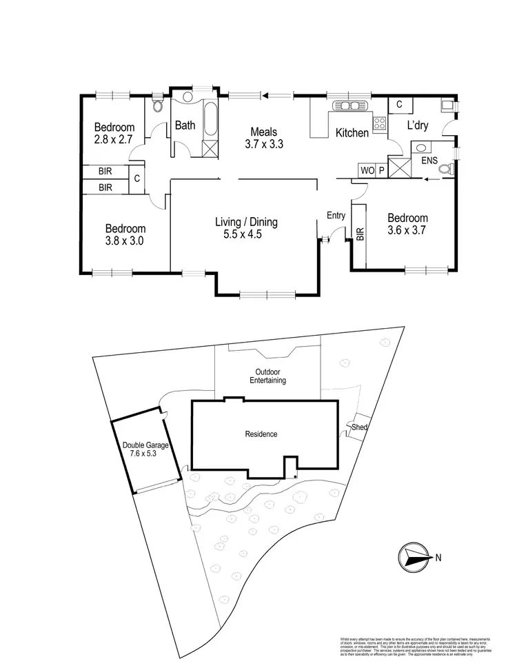 Floorplan of Homely house listing, 15 Bouverie Place, Epping VIC 3076