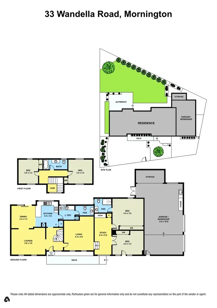 Floorplan of Homely house listing, 33 Wandella Road, Mornington VIC 3931