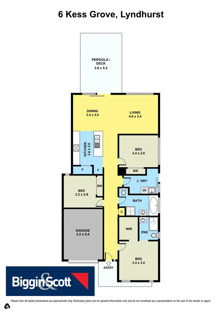 Floorplan of Homely house listing, 6 Kess Grove, Lyndhurst VIC 3975