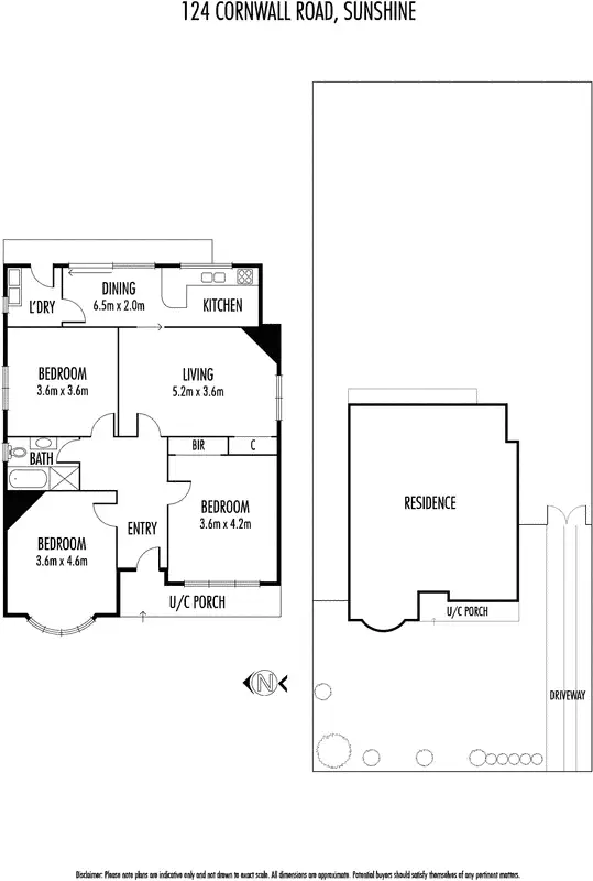 Floorplan of Homely house listing, 124 Cornwall Road, Sunshine VIC 3020