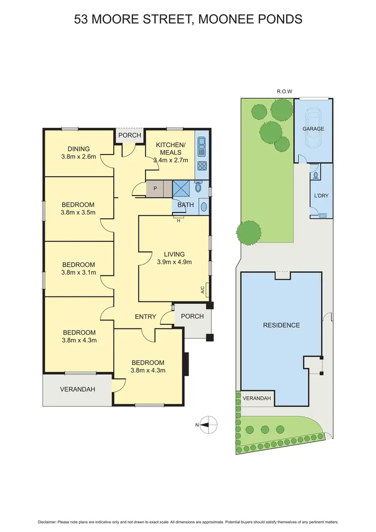 Floorplan of Homely house listing, 53 Moore Street, Moonee Ponds VIC 3039