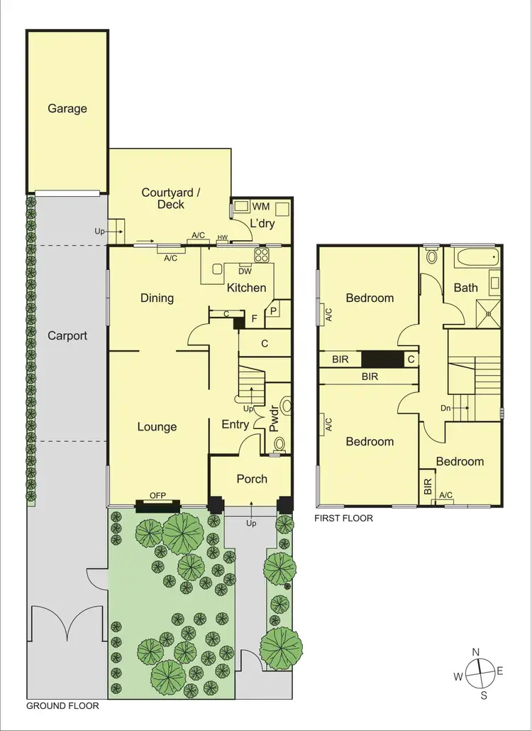 Floorplan of Homely townhouse listing, 1/52 Balaclava Road, St Kilda East VIC 3183