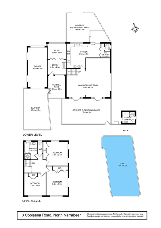 Floorplan of Homely house listing, 3 Cooleena Road, Elanora Heights NSW 2101