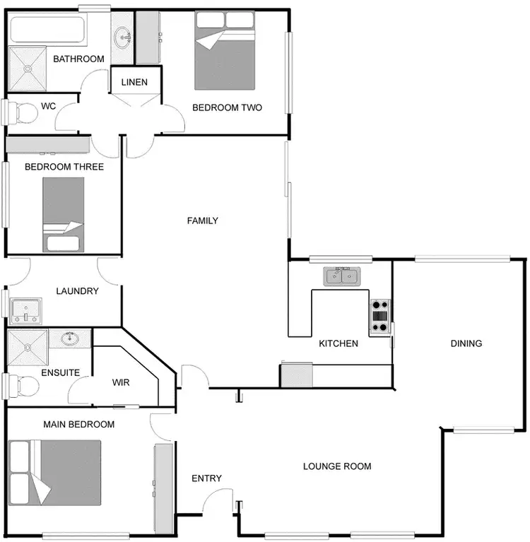 Floorplan of Homely house listing, 10 Louis Loder Street, Theodore ACT 2905