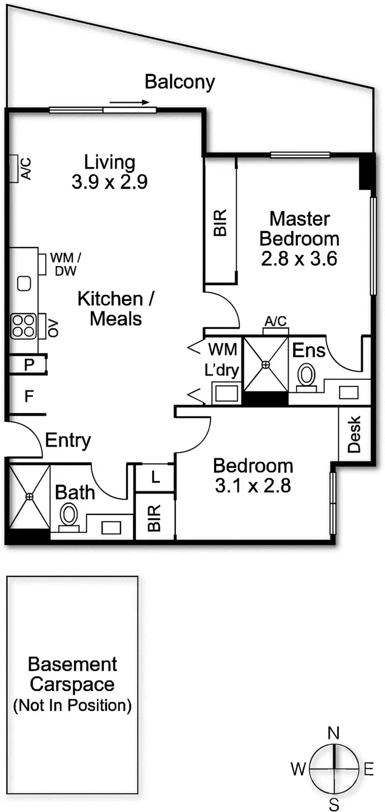 Floorplan of Homely apartment listing, 509/85 High Street, Prahran VIC 3181