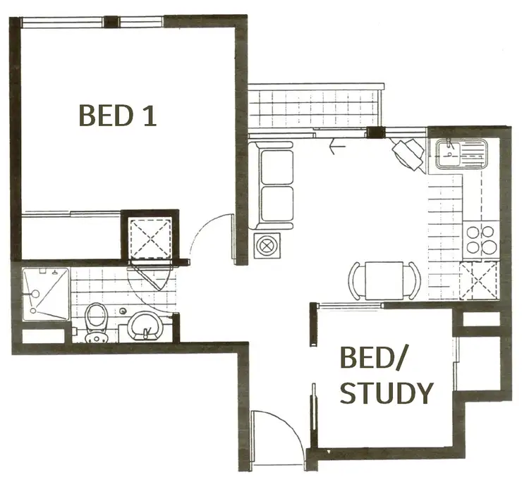 Floorplan of Homely apartment listing, 778/488 Swanston Street, Carlton VIC 3053