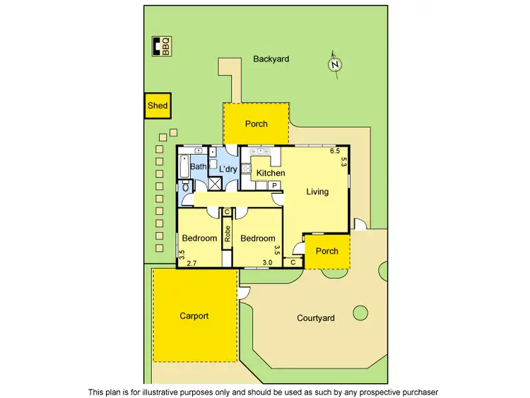 Floorplan of Homely unit listing, 2/272 Grimshaw Street, Watsonia VIC 3087