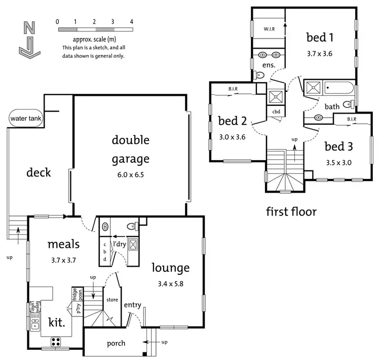 Floorplan of Homely townhouse listing, 6/1 Gordon Court, Ringwood VIC 3134