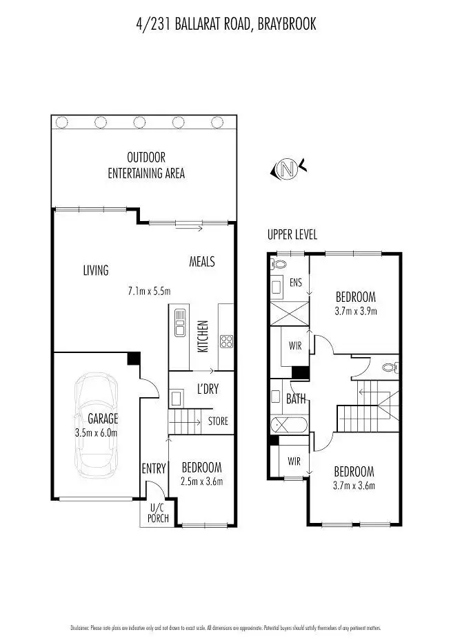 Floorplan of Homely house listing, 4/231 Ballarat Road, Braybrook VIC 3019