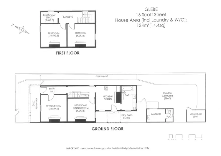 Floorplan of Homely house listing, 16 Scott Street, Glebe TAS 7000