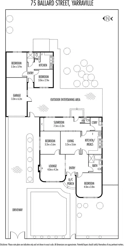 Floorplan of Homely house listing, 75 Ballard Street, Yarraville VIC 3013