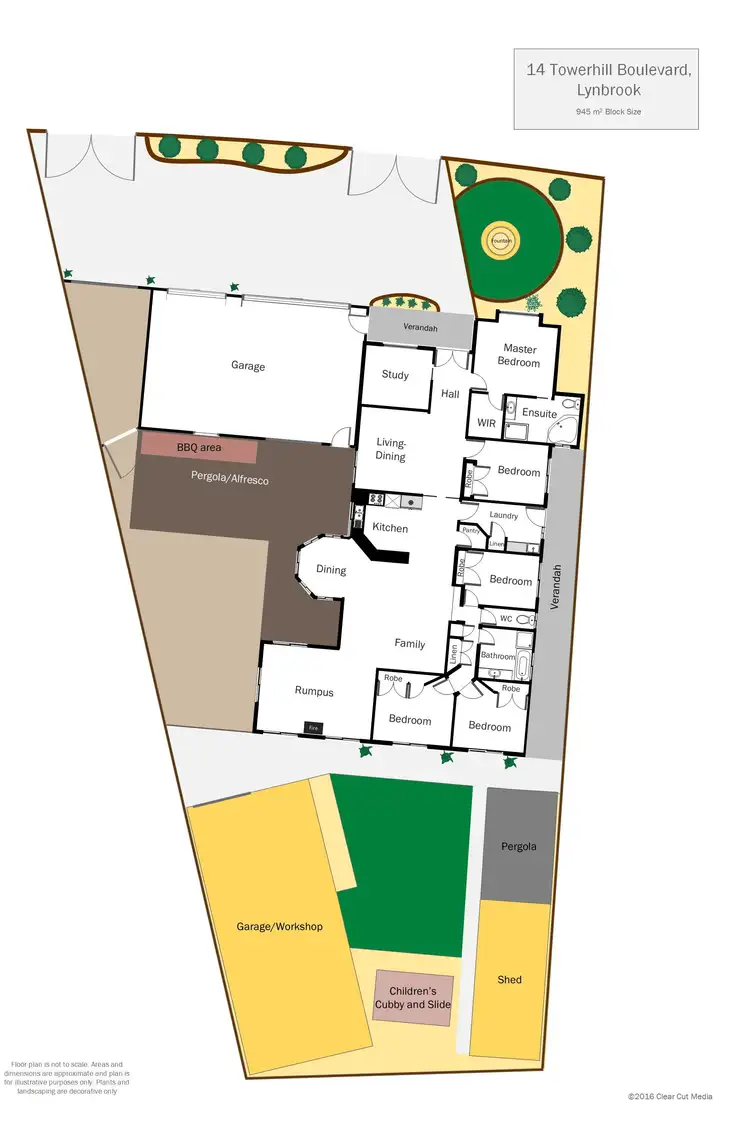 Floorplan of Homely house listing, 14 Towerhill Boulevard, Lynbrook VIC 3975