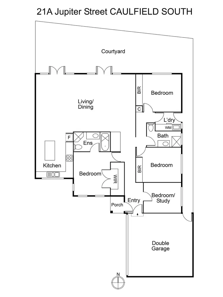 Floorplan of Homely house listing, 21A Jupiter Street, Caulfield South VIC 3162