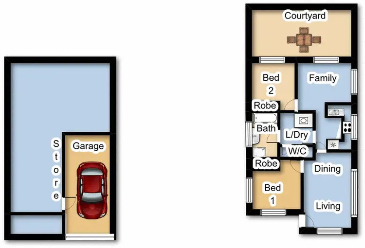 Floorplan of Homely townhouse listing, 17/21 Alsop Close, Phillip ACT 2606