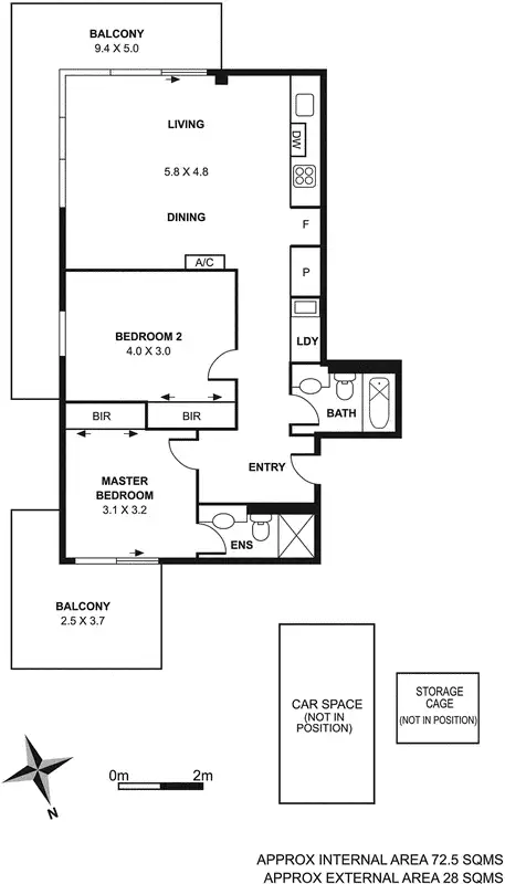 Floorplan of Homely unit listing, 601/120 Palmer Street, Richmond VIC 3121