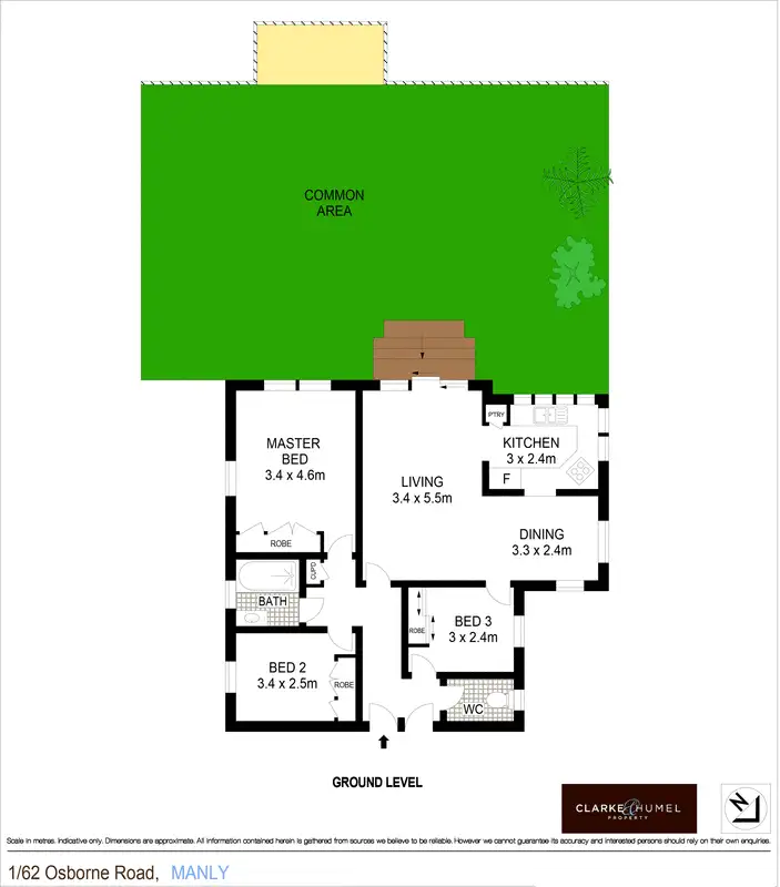 Floorplan of Homely apartment listing, 1/62 Osborne Road, Manly NSW 2095