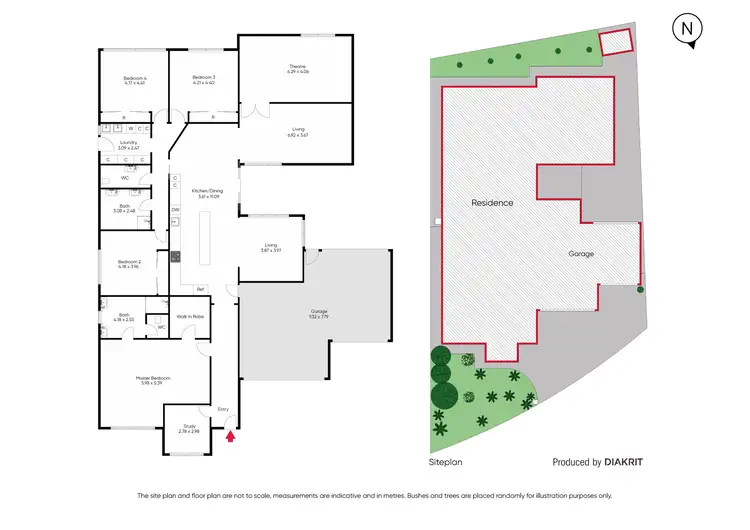 Floorplan of Homely house listing, 6 Vilcins Views, Epping VIC 3076