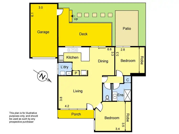 Floorplan of Homely unit listing, 2/1298 Main Road, Eltham VIC 3095