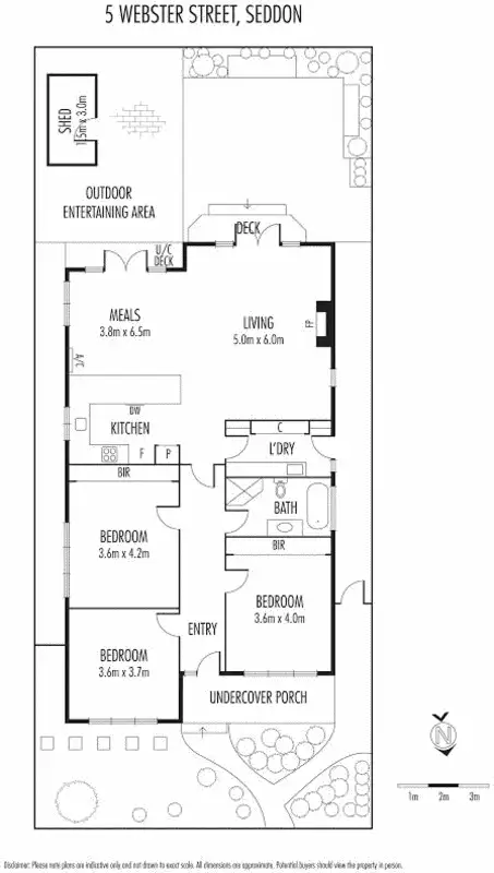 Floorplan of Homely house listing, 5 Webster Street, Seddon VIC 3011