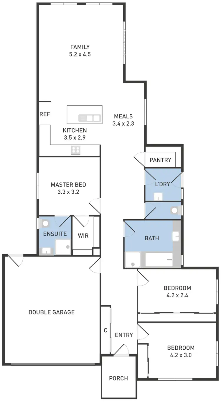 Floorplan of Homely house listing, 34 Erin Square, Deer Park VIC 3023