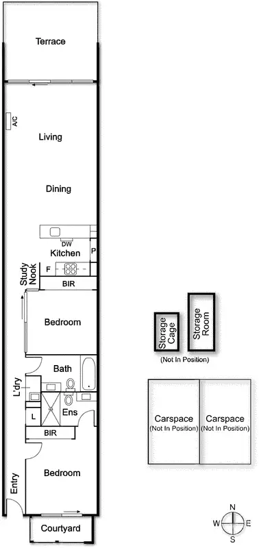 Floorplan of Homely apartment listing, 704/163 Fitzroy Street, St Kilda VIC 3182
