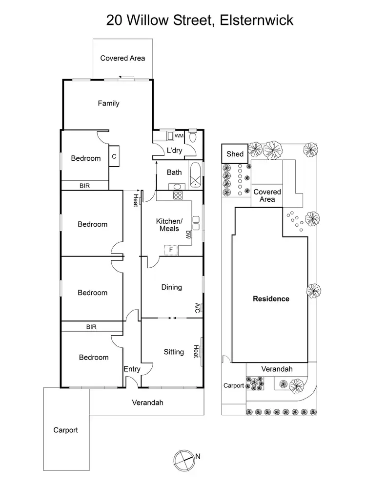 Floorplan of Homely house listing, 20 Willow Street, Elsternwick VIC 3185