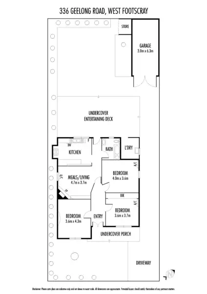 Floorplan of Homely house listing, 336 Geelong Road, West Footscray VIC 3012