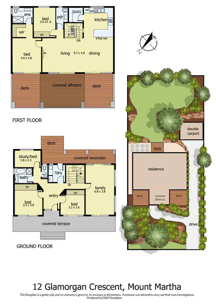 Floorplan of Homely house listing, 12 Glamorgan Crescent, Mount Martha VIC 3934