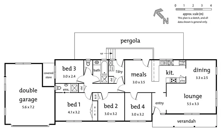 Floorplan of Homely house listing, 1 Cutts Avenue, Croydon VIC 3136
