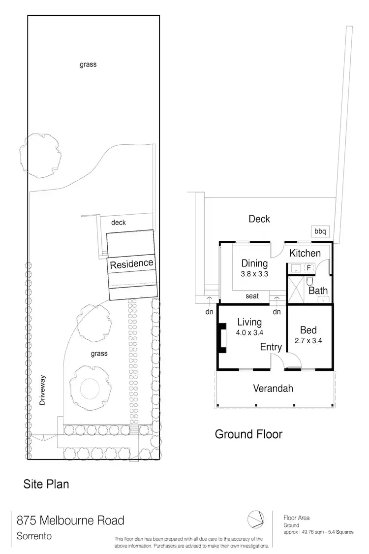 Floorplan of Homely house listing, 875 Melbourne Road, Sorrento VIC 3943