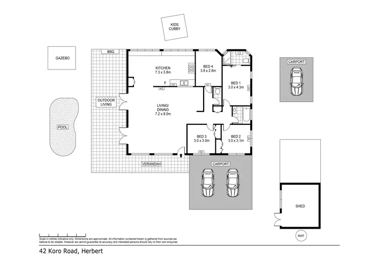 Floorplan of Homely house listing, 42 Koro Road, Herbert NT 836