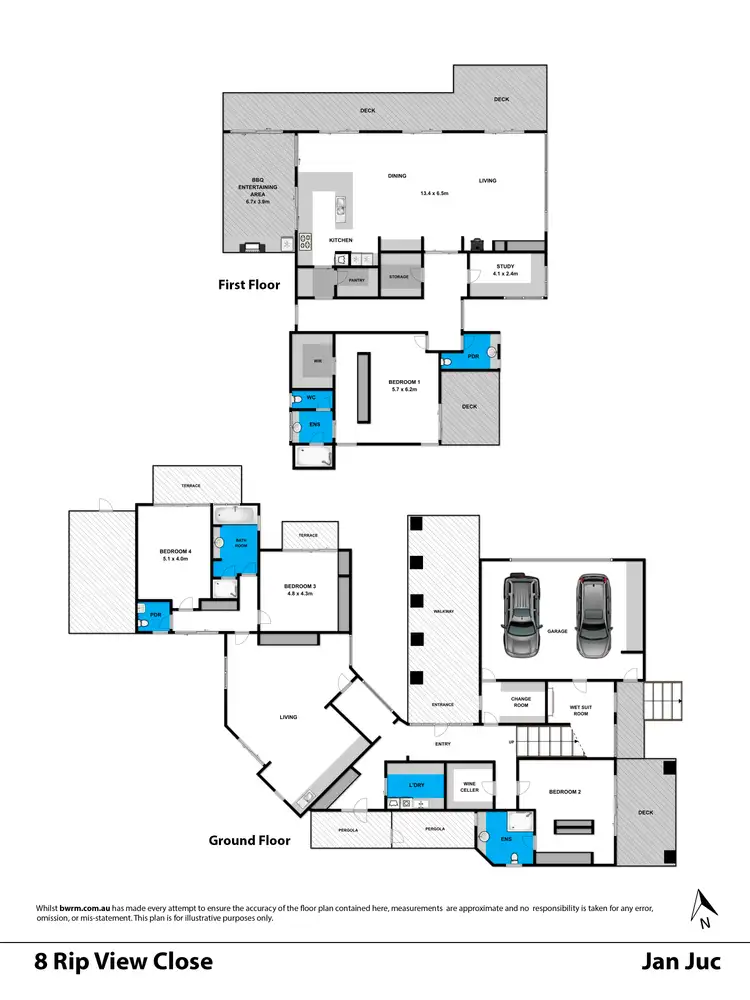 Floorplan of Homely house listing, 8 Rip View Close, Jan Juc VIC 3228
