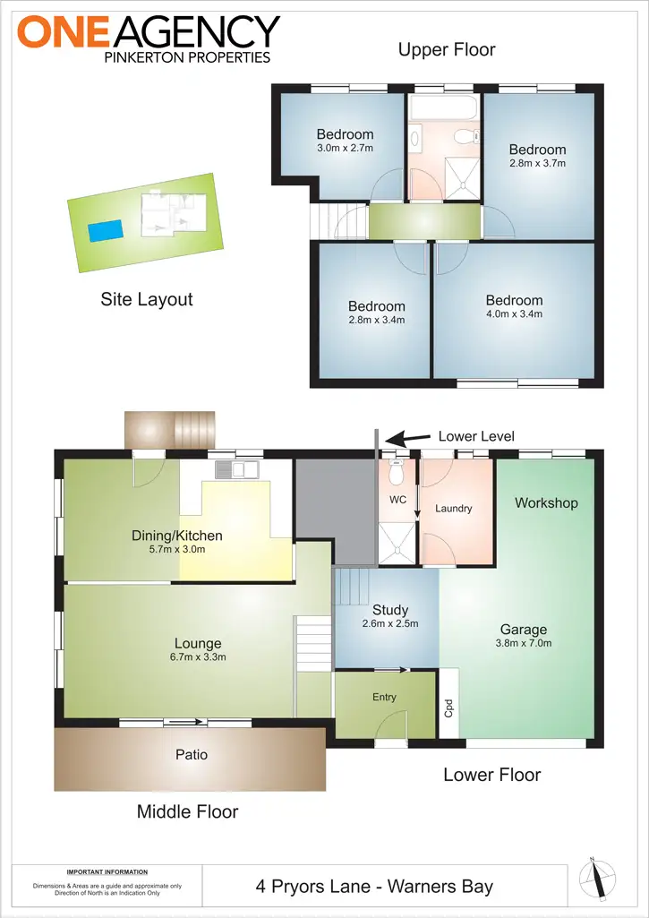 Floorplan of Homely house listing, 4 Pryors Lane, Warners Bay NSW 2282