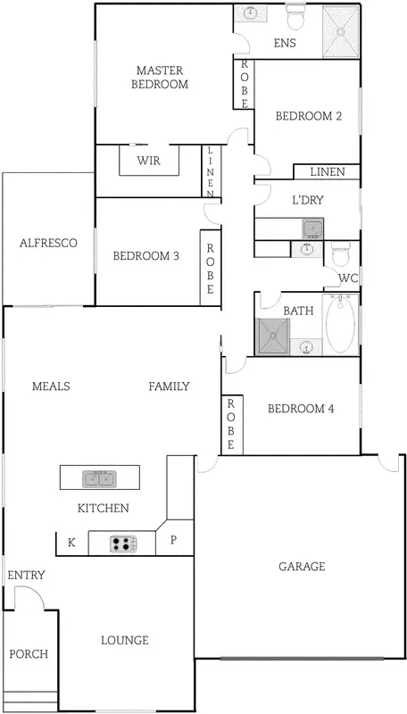 Floorplan of Homely house listing, 1 Bani Street, Bonner ACT 2914