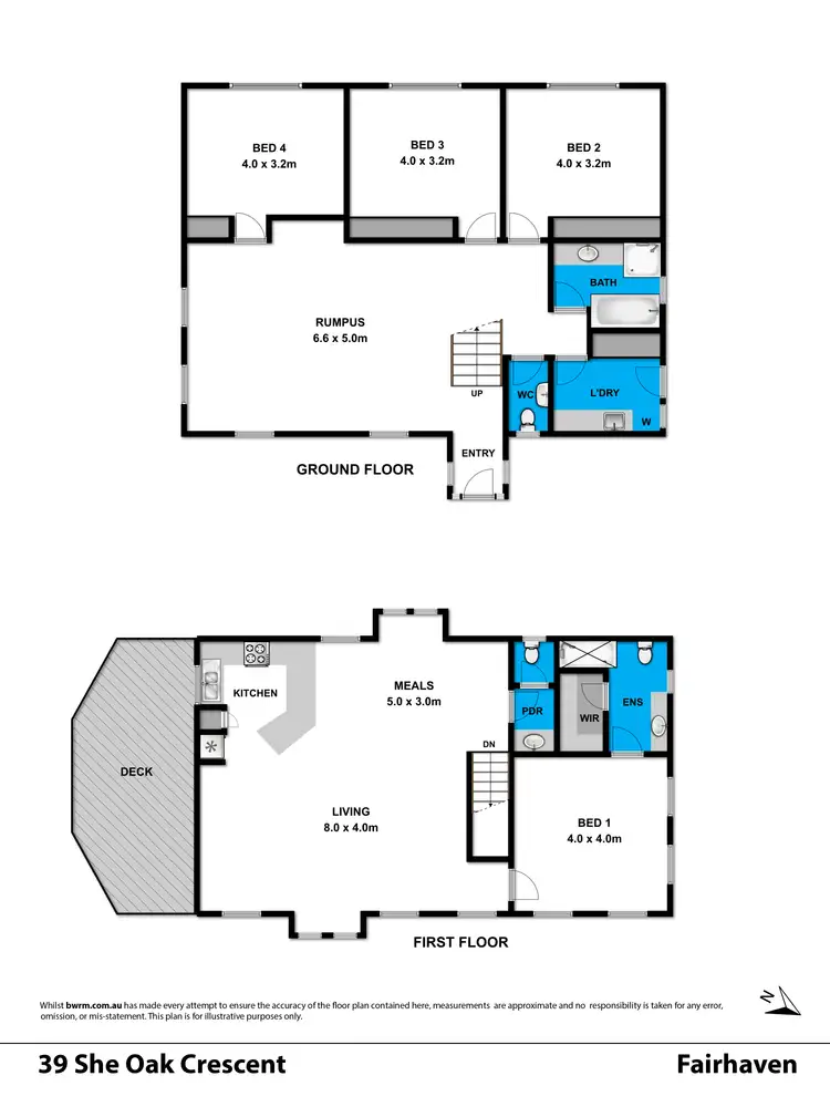 Floorplan of Homely house listing, 39 She Oak Crescent, Fairhaven VIC 3231