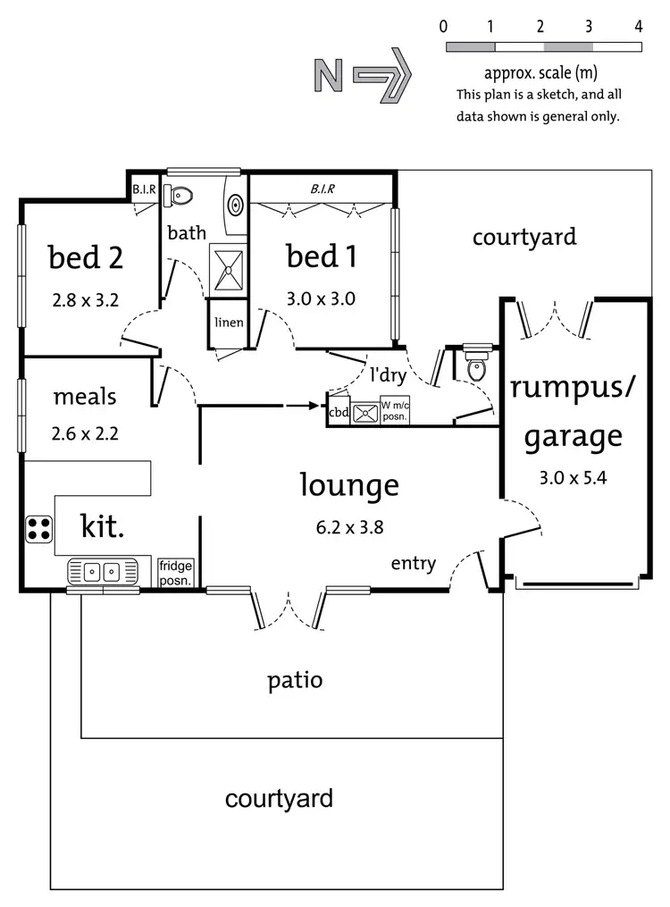 Floorplan of Homely unit listing, 1/286 Warrigal Road, Glen Iris VIC 3146