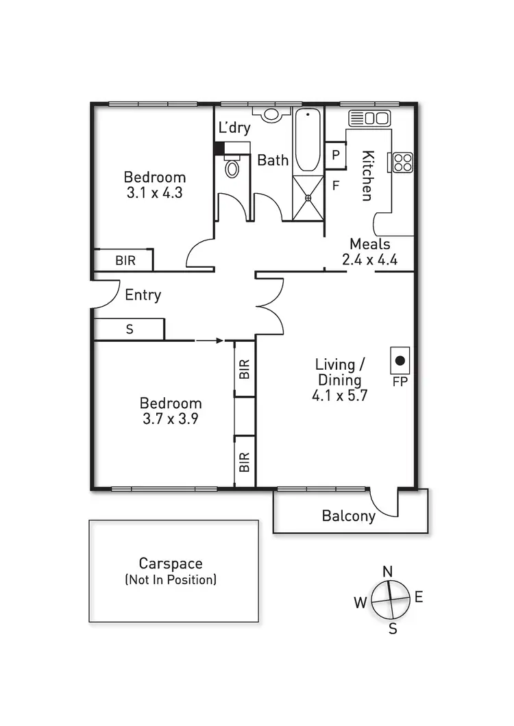 Floorplan of Homely apartment listing, 13/27 Lewisham Road, Prahran VIC 3181