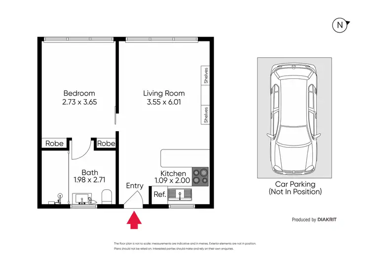 Floorplan of Homely apartment listing, 25/5-9 Fulton Street, St Kilda East VIC 3183