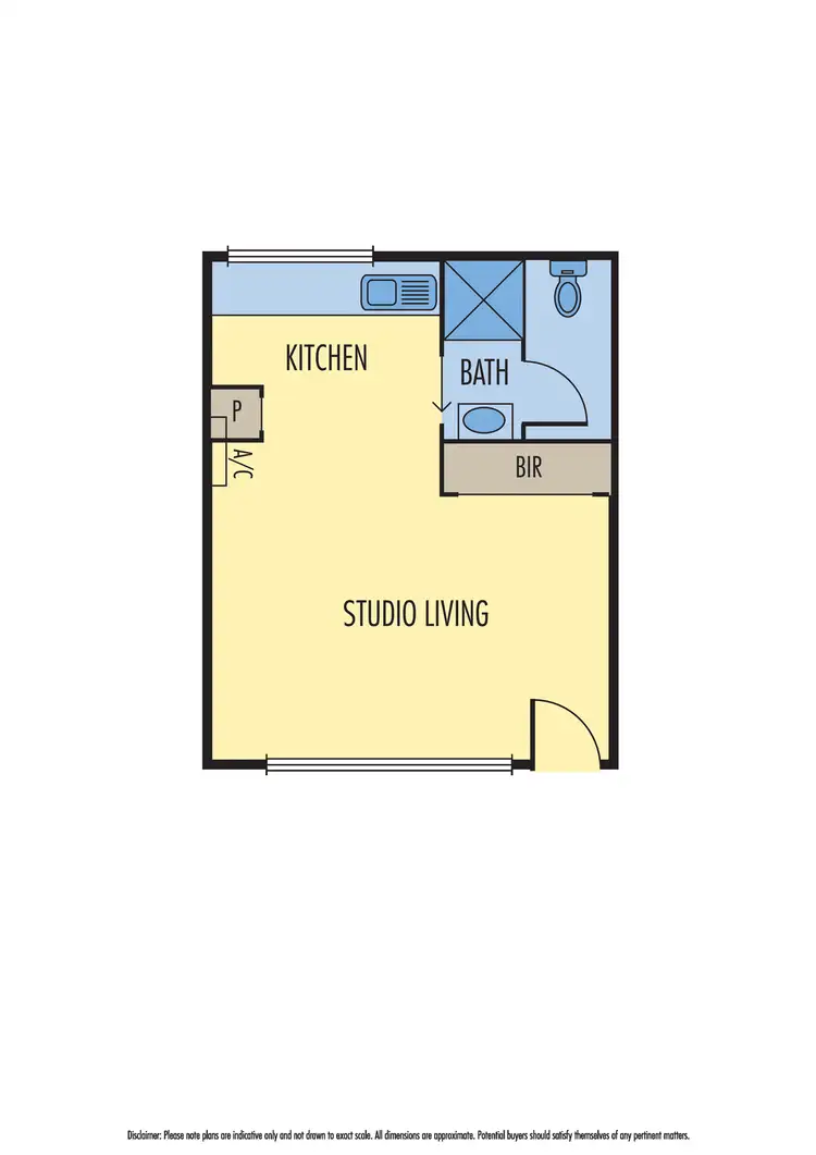 Floorplan of Homely studio listing, 25/4 Wando Grove, St Kilda East VIC 3183