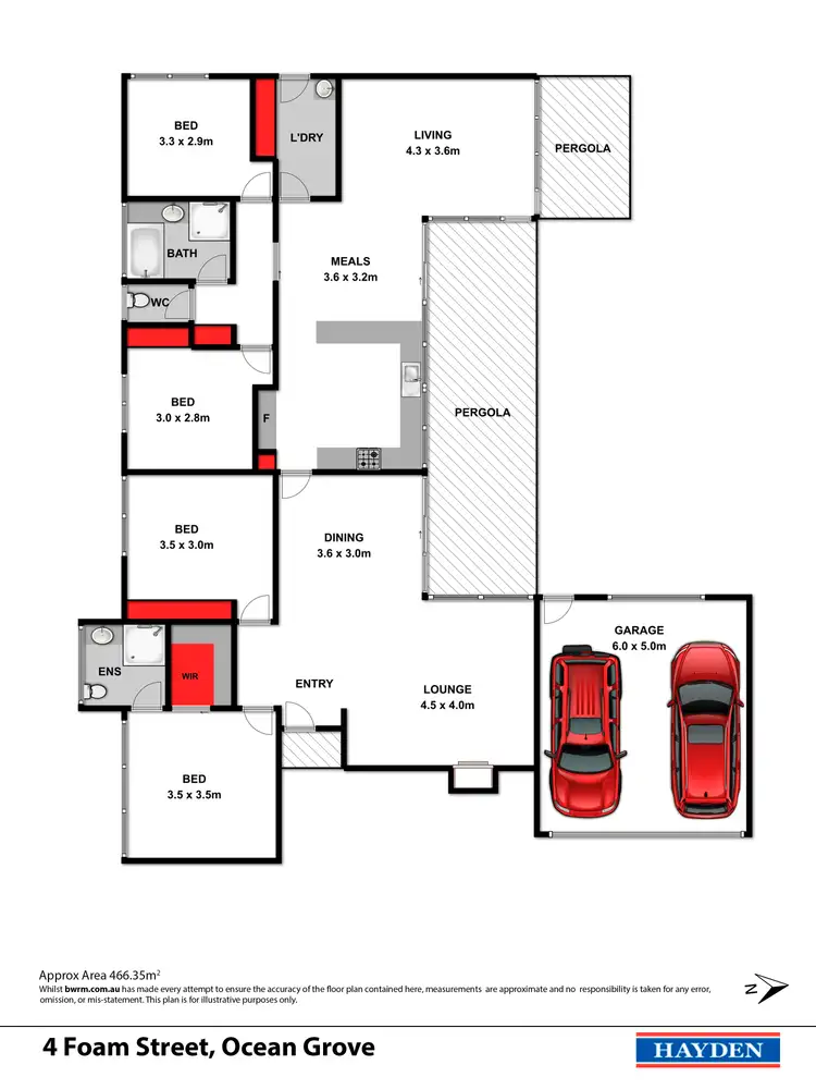 Floorplan of Homely house listing, 4 Foam Street, Ocean Grove VIC 3226