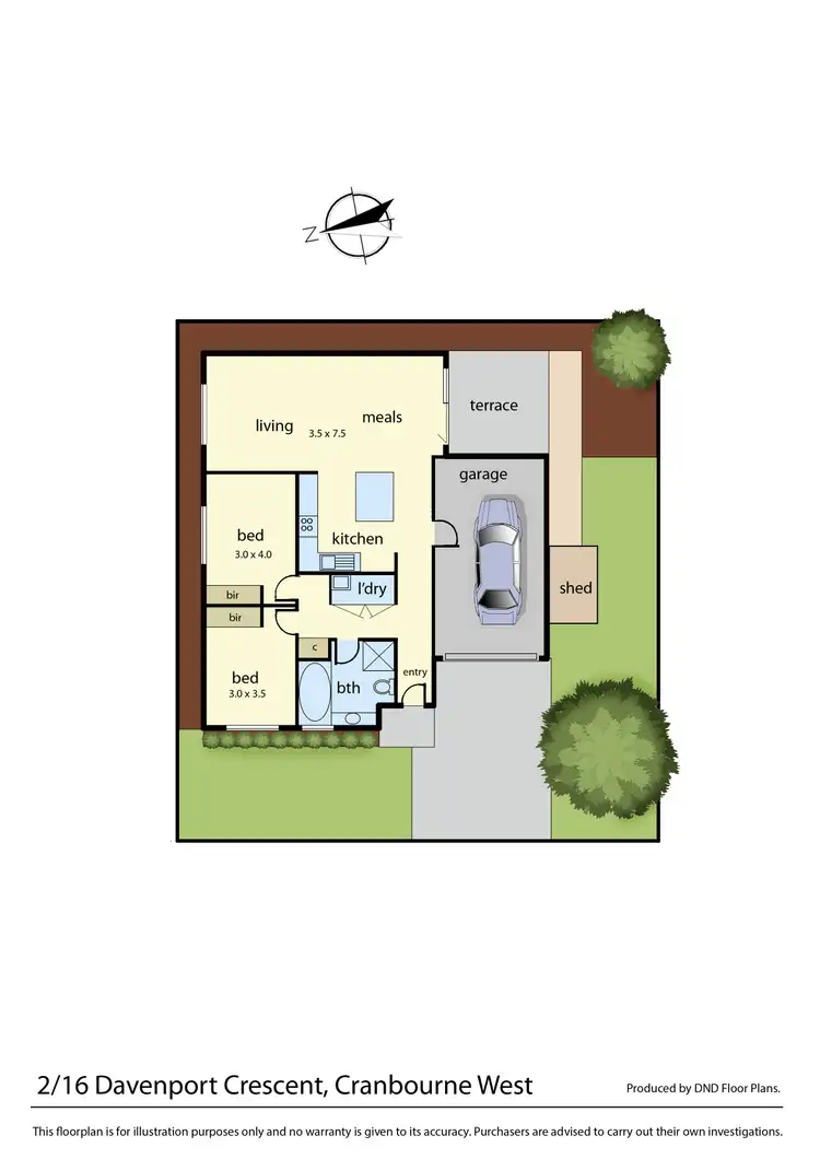 Floorplan of Homely house listing, 16 Davenport Crescent, Cranbourne West VIC 3977