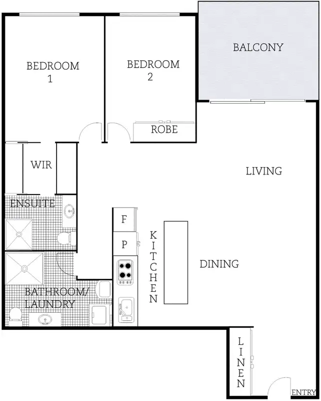 Floorplan of Homely apartment listing, 27/16 Doonkuna Street, Braddon ACT 2612