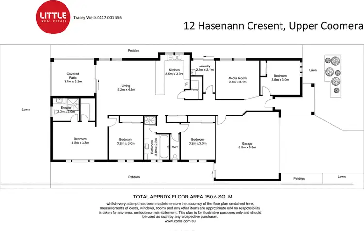Floorplan of Homely house listing, 12 Hasemann Crescent, Upper Coomera QLD 4209