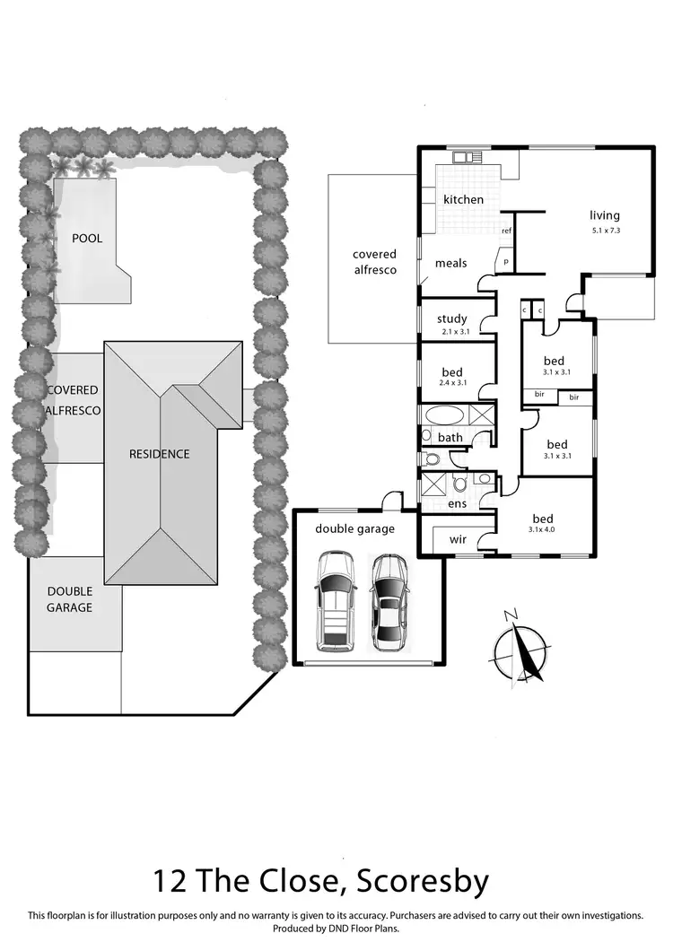 Floorplan of Homely house listing, 12 The Close, Scoresby VIC 3179