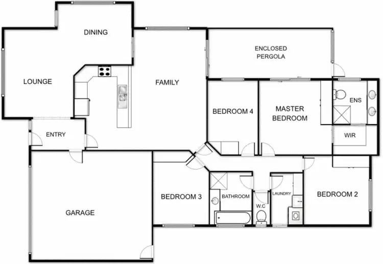 Floorplan of Homely house listing, 45 Gouldsmith Street, Dunlop ACT 2615