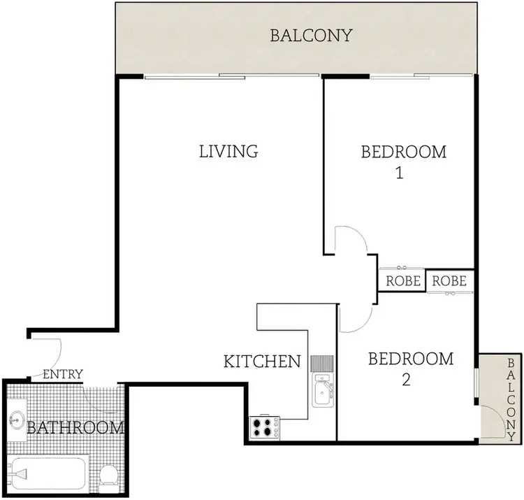 Floorplan of Homely unit listing, 9B/30 Glenorchy Street, Lyons ACT 2606